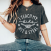 Bella Canvas or Comfort Colors I Teach My Kids To Hit And Steal Baseball Tee Quality Retro Tee