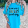 Bella Canvas or Comfort Colors Ocean Waves Sun Rays Beach Days Tee Summer Cover Ups
