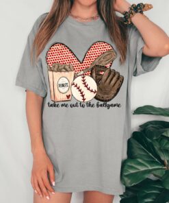 Bella Canvas or Comfort Colors Take Me Out To The Ballgame Tee – Unisex Youth and Adult Sized Tees