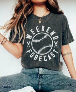 Bella Canvas or Comfort Colors Weekend Forecast Baseball Tee Quality Retro Tee