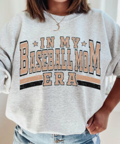 Bella Canvas or Gildan In My Baseball Mom Era Sweatshirt  Funny Baseball Mom Life Sweashirt Gifts for Her