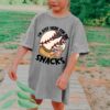 BlackGold Bow Comfort Colors or Bella Canvas I’m Just Here for the SnacksBaseball Sister Shirt