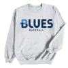 Blues Baseball Sweatshirt  Bella or Gildan Options