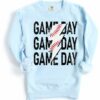 Comfort Colors Baseball Game Day Lightning Bolt Sweatshirt – Adult Sized Baseball Sweatshirt