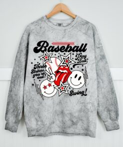 Comfort Colors Color Blast Baseball Three Strikes You’re Out Sweatshirt