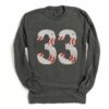 Comfort Colors Long Sleeve Vintage Baseball Shirt – Baseball Mom Baseball Girlfriend Baseball Fan Shirt with Number