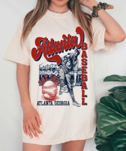 Comfort Colors or Bella Canvas Atlanta Baseball Vintage Tee