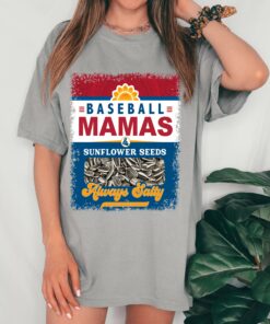 Comfort Colors or Bella Canvas Baseball Mamas and Sunflower Seeds – Always Salty Tee