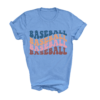 Comfort Colors or Bella Canvas Baseball Stacked Retro Tee Baseball Mom Shirt
