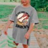 Comfort Colors or Bella Canvas I’m Just Here for the SnacksBaseball Sister Shirt