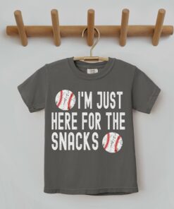 Comfort Colors or Bella Canvas I’m Just Here for the SnacksBaseball Sister or Brother Shirt