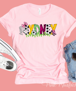 Custom Personalized Soccer Shirt Girls Style  Soccer Shirts Soccer Mom Shirt