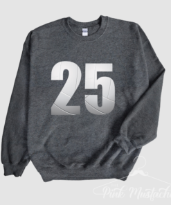 Custom Volleyball Number Sweatshirt -Volleyball Mom Volleyball Player Volleyball Fan Shirt with Number