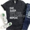 Eat. Sleep. Take Kids To Sport. Repeat. Acid Washed Shirt Funny Mom Life Tee Gifts for Her