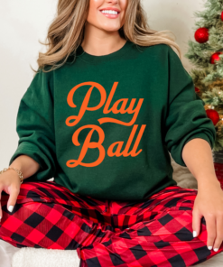 Forest Play Ball Unisex Baseball Sweatshirt Baseball Mom Sweatshirt