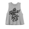 Funny Go Sports Crop Tank Top – Baseball Soccer Football