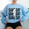 GIldan or Bella Volleyball Game Day Lightning Bolt Sweatshirt – Adult Sized Volleyball Sweatshirt
