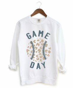 Gildan, Bella Canvas, or Comfort Colors Baseball Game Day Sweatshirt