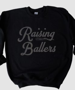 Gildan or Bella Raising Ballers Unisex Baseball Sweatshirt Baseball Mom SweatshirtSand