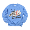 He Got It From His Mama Baseball Carolina Blue Unisex Baseball Sweatshirt