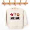 Monogram Custom Name Baseball Sister Sweatshirt – Super Cute Baseball Family Sweatshirt
