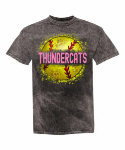 Quality Acid Washed Custom Thundercats Softball Tee Quality Baseball Monogram Retro Tee