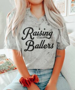 Raising Ballers Comfort Colors Color Blast Distressed Tee