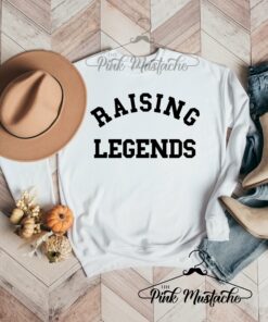 Raising Legends Quality Softstyle Sweatshirt Sports Mom Sweatshirt Baseball MomFootball Mom