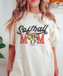 Soft Style Softball Mom Retro Tee – Unisex Adult Sized Tees