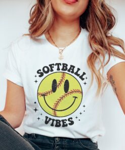 Softball Vibes  -Unisex Toddler, Youth, and Adult Sized Baseball Shirt Softball Shirt Baseball Mom Tee