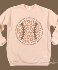 Take Me Out To The Ball Game Baseball Bella Canvas Sweatshirt – Boutique Soft Style Bella Canvas Sweatshirt