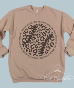 Tan Bella Take Me Out To The Ball Game Baseball Bella Canvas Sweatshirt – Boutique Soft Style Bella Canvas Sweatshirt