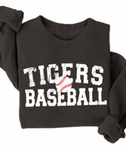 Tigers Baseball Quality Softstyle Sweatshirt Baseball Mom Tigers Baseball Quality Softstyle Sweatshirt Baseball Mom