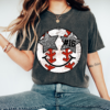 WITH NUMBER Bella Canvas or Comfort Colors Baseball Smiley Star Eyes Print Tee Quality Retro Tee