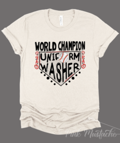 World Champion Uniform Washer Soft Style Baseball Mama Shirt  Baseball Mom Soft Style Tee