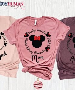 2022 Making Family Memories Shirt Personalized Minnie And Mickey Outfits