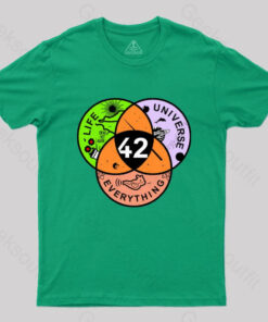 42 Answer to Life Universe and Everything T-Shirt