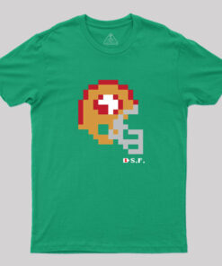 49ers Tecmo Bowl Helmet Geek T-Shirt