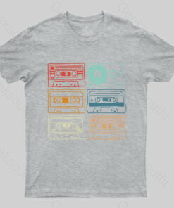 80s 90s Retro Party Costume Cassette Tapes T-Shirt