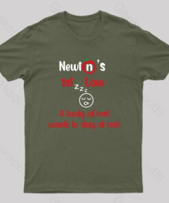 A Body At Rest Wants To Stay At Rest Geek T-Shirt