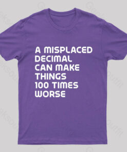 A Misplaced Decimal Nerd T-Shirt