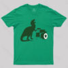 A Tyrannosaurus Rex Playing Drums T-shirt