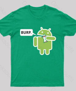 Android Eating Apple Nerd T-Shirt