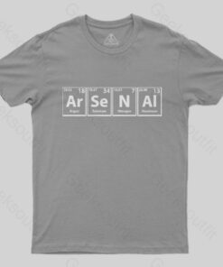 Arsenal (Ar-Se-N-Al) Periodic Elements Spelling T-Shirt