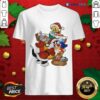 Awesome Girls Red Sylvester The Cat And Tweety Bird Christmas Shirt