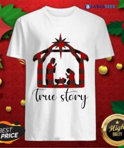 Awesome Plaid Jesus True Story Christmas 2020 Shirt