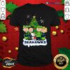 Awesome Snoopy The Peanuts Seattle Seahawks Christmas Shirt