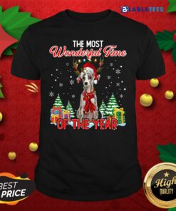 Awesome Whippet The Most Wonderful Time Of The Year Ugly Christmas Shirt