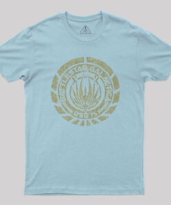 Battlestar Galactica Crest Nerd T-Shirt