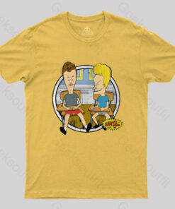 Beavis And Butt Head Classroom Portrait Nerd T-Shirt